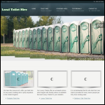 Screen shot of the Local Toilet Hire Ltd website.
