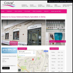 Screen shot of the CoLaz Advanced Aesthetics Clinic - Southall website.