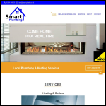 Screen shot of the Smart Plumbing & Heating website.