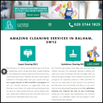 Screen shot of the Cleaner Balham Ltd website.