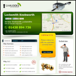 Screen shot of the Locksmith Knebworth website.