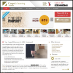 Screen shot of the Carpet Cleaning Stockwell website.