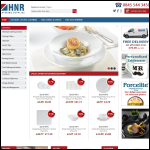 Screen shot of the HNR Catering Supplies website.