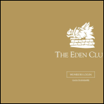 Screen shot of the The Eden Club website.
