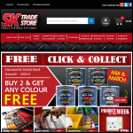 Screen shot of the SK Trade Store website.