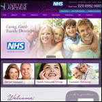 Screen shot of the Sacoor Dental website.