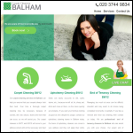 Screen shot of the Carpet Cleaners Balham Ltd website.