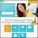 Screen shot of the Cleaners West Kensington Ltd website.
