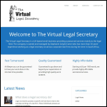 Screen shot of the The Virtual Legal Secretary website.