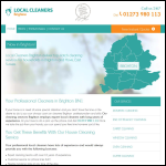 Screen shot of the Local Cleaners Brighton website.