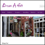 Screen shot of the Dream A Gift website.