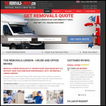Screen shot of the The Removals London website.