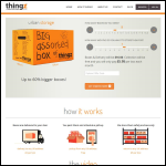 Screen shot of the Thingz Ltd website.