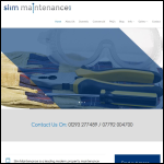 Screen shot of the Slim Maintenance Ltd website.