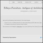 Screen shot of the Telboys Furniture & Antiques website.