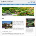 Screen shot of the Fine Vistas Landscaping website.