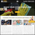 Screen shot of the Cleaners Battersea Ltd website.