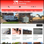 Screen shot of the New Carden Roofing website.
