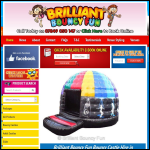Screen shot of the Brilliant Bouncy Fun website.
