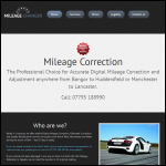 Screen shot of the Mileage Changer website.