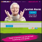 Screen shot of the Carelink 24 website.