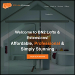 Screen shot of the bn2lofts-extensions website.
