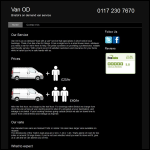 Screen shot of the Van OD website.