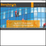 Screen shot of the Benchmark Window Cleaning website.