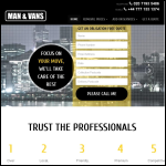 Screen shot of the Man & Vans website.