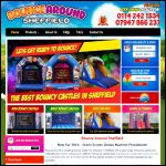 Screen shot of the Bounce Around Sheffield website.