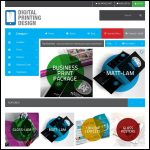 Screen shot of the Digital Printing Design website.