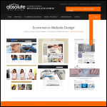 Screen shot of the Absolute Web Design website.