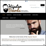Screen shot of the Hipster Beards website.