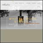 Screen shot of the Whittlewood Stoves website.