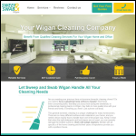 Screen shot of the Sweep and Swab Wigan website.