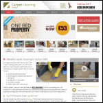 Screen shot of the Carpet Cleaning Sutton Ltd website.