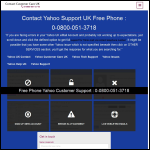 Screen shot of the Acquire Excellent Support By Yahoo customer care number website.