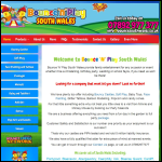Screen shot of the bounce n play south wales website.