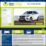 Screen shot of the Don Valley Motor Company Ltd website.