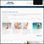 Screen shot of the Sussex Laser Lipo website.