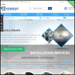 Screen shot of the Evowrap Ltd website.