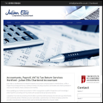 Screen shot of the Julian Ellis Chartered Accountant website.