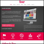 Screen shot of the This Is Fever website.