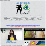 Screen shot of the AB Jetting website.