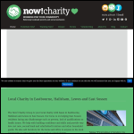 Screen shot of the Now! Charity Group website.