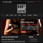 Screen shot of the Body Development Centre website.