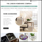 Screen shot of the The London Homeware Company website.