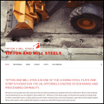 Screen shot of the Tipton & Mill Steels Ltd website.