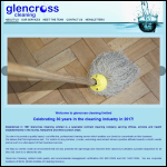 Screen shot of the Glencross Cleaning Ltd website.