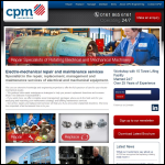 Screen shot of the Complete Plant Maintenance Engineering Ltd website.